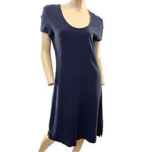 J. Jill - Navy Stretch T Shirt Midi Dress- S